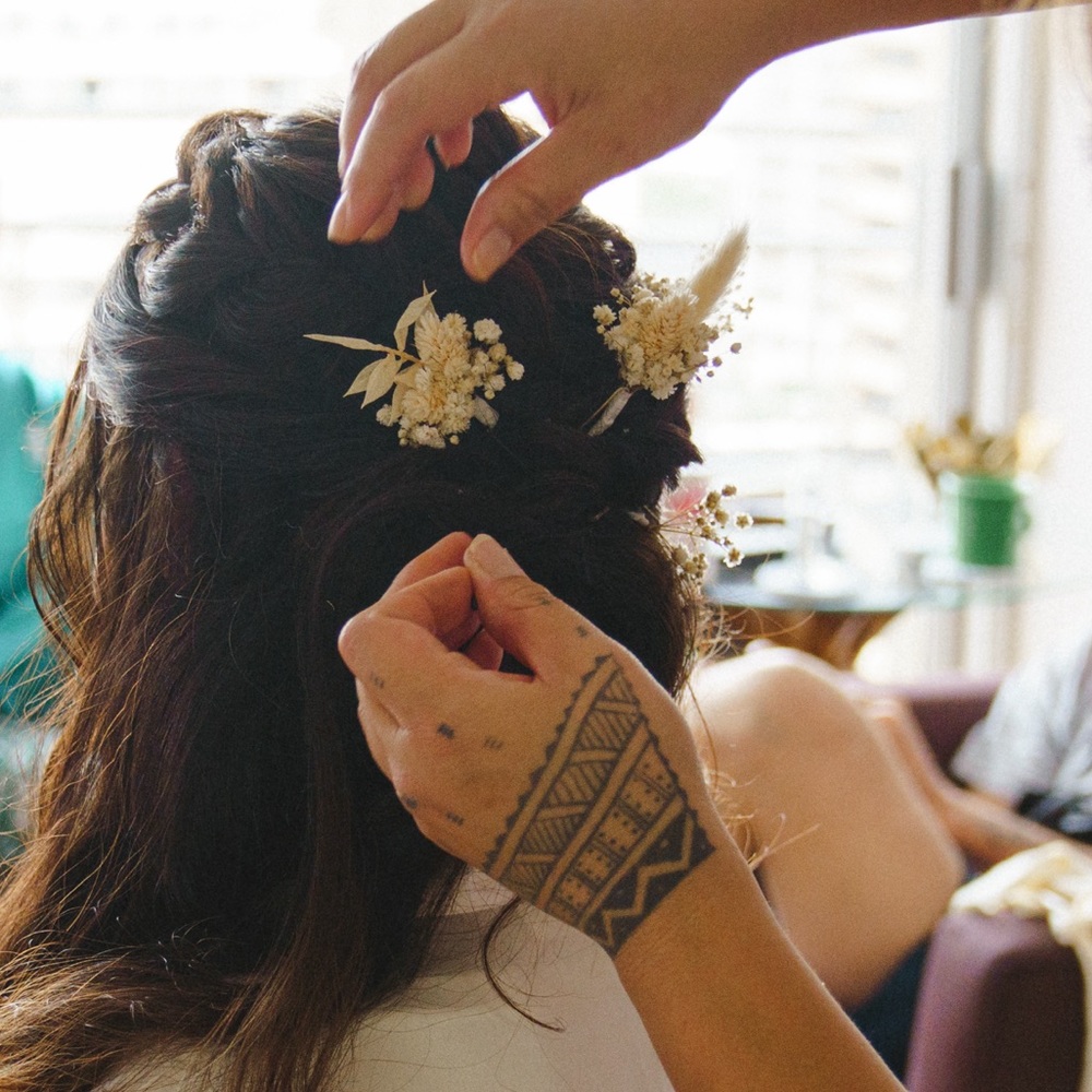 Dried Floral Hair Pins
